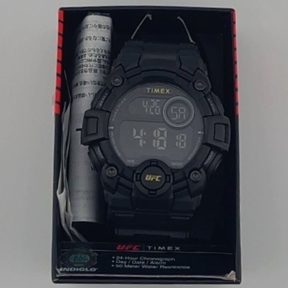 Timex UFC Official Timekeeper Men's Digital Watch Black Chronograph